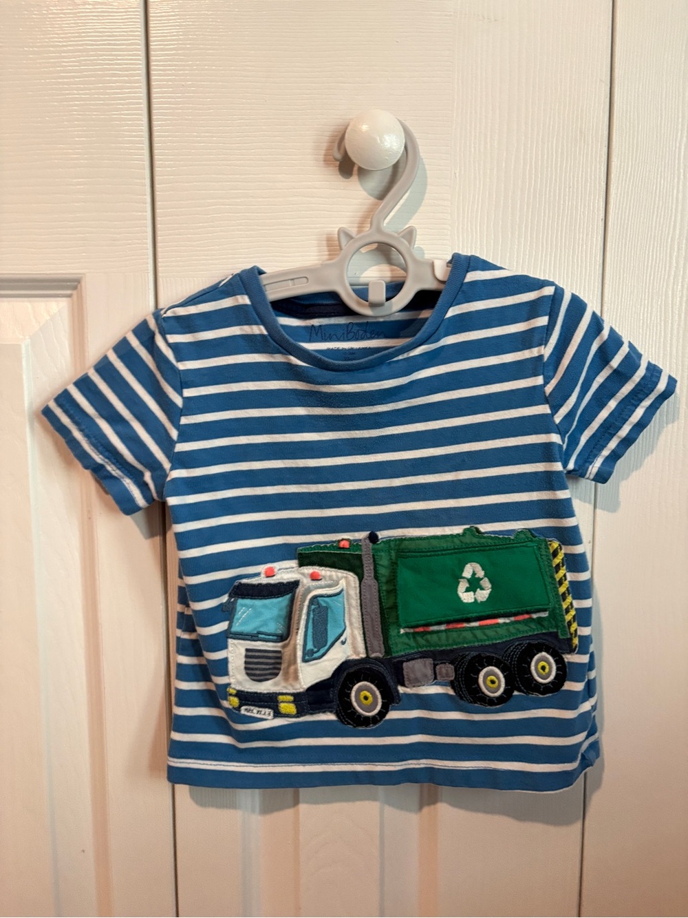 Mini Boden Recycling Truck Applique T Shirt 18-24 months